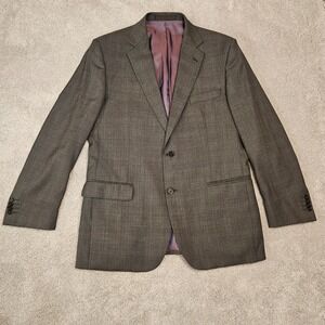 M&S Collezione Men's Blazer Jacket 42R Medium Grey Wool Blend Regular Fit
